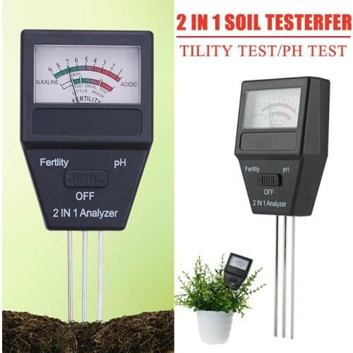 High Quality 2 in 1 Soil PH Tester Plant Fertile Meter Analyzer PH Meter 3 Probes Garden Tool For Outdoor Flowers And Plants