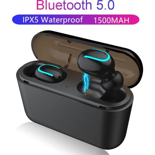 Tws Bluetooth 5.0 Earphone Wireless Headphones Binaural Sport Earbud With Charging Box Headset With Mic For Iphone Android phone
