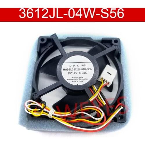 Genuine new for NMB 3612JL-04W-S56 DC12V 0.23A 4pin Axial Fan Equipment Fan 92mm Cooling Fan Processor Cooler Heatsink Fan