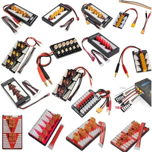 XT60 XT90 XT30 JST T Plug Balance Lipo Battery Parallel Charging Board 2-6S 2-8S for Imax B6 B6AC B8 Quick Charge RC DIY Parts