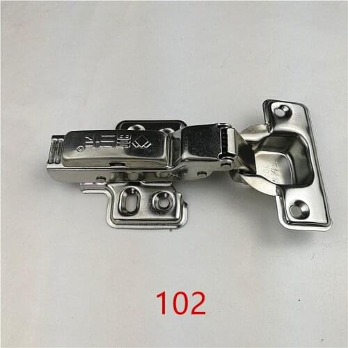 102 Half Overlay Stainless steel Hinges Hydraulic Damper Buffer Cabinet Door Hinges Soft Close Furniture hinges