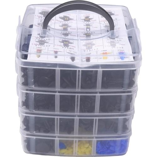 Quality 650 Pcs Plastic Car Fender Retainer Different Fasteners Clip Moulding