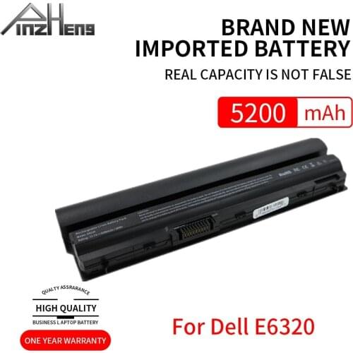 PINZHENG 11.1V 6000mAh New RFJMW Laptop Battery For DELL Latitude E6320 E6330 E6220 E6230 E6120 FRR0G KJ321 K4CP5 J79X4 7FF1K