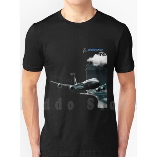 Boeing 747 Logo T Shirt Diy Big Size 100% Cotton Boeing 747 Boeing Boeing Logo Plane Spotter Plane Spotting Boeing White Boeing