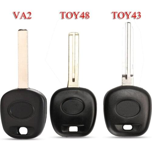 Kutery Transponder Key Shell For Toyota Tacoma For Lexus Remote Car Key Case Cover With Uncut Blade No Chip