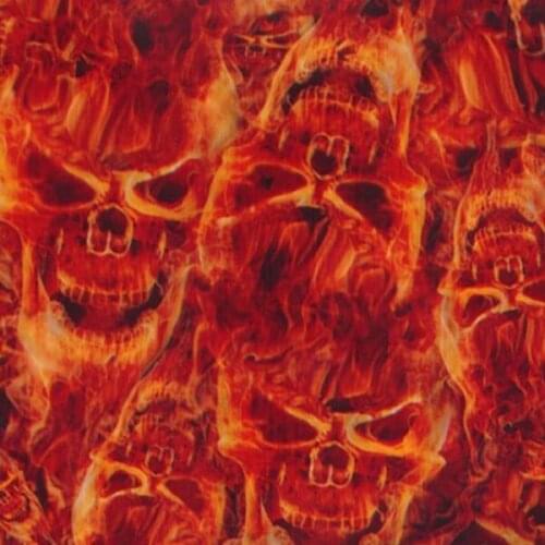 CS143-1 Water Transfer Printing Film Red Green Flame Patterns Transfering film width 100CM GAM143-1 Hydrographics Films