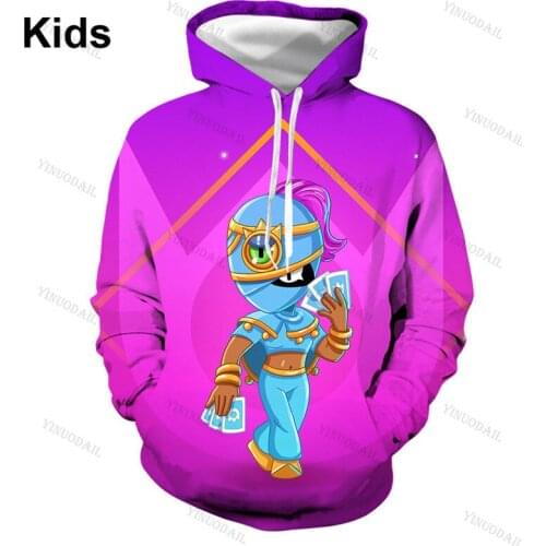 Shooter Kids Hoodies Shooting Game 3D Print Hoodie Sweatshirt Men and Women Harajuku Cartoon Game Jacket Tops Teen Clothes