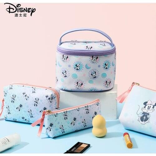 Disney genuine Mickey Minnie tsumtsum multifunctional cosmetic bag storage bag Korean girl coin purse doll bag