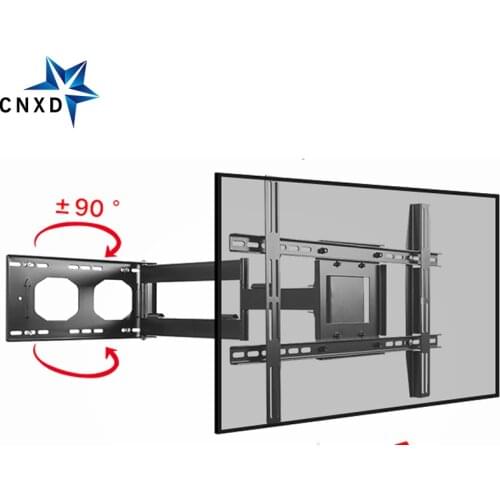 Full Motion TV Wall Mount Bracket Dual Articulating Arm Swivel 90 degree Tilt for Most 32-70Inch TV Hold 176lbs Max VESA 700*400