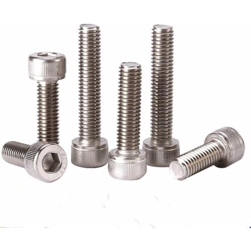 M3X6 M3X8 M3X10 M3X12 stainless screw with hex socket head without plating ,90pcs/lot