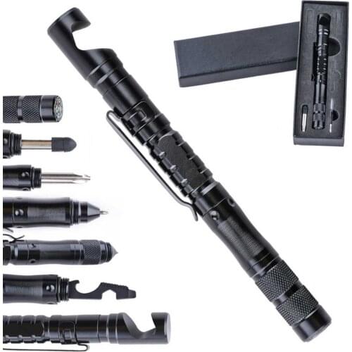 Multifunctional Tactical Pen Self Defense Supplies Stainless Steel Security Protection Personal Defense Tool Defence