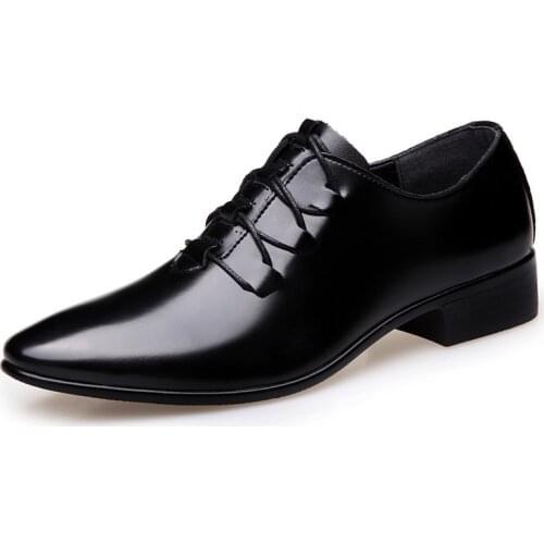 Man Business Male Shoes Fashion Men Wedding Dress Formal Shoes Leather Luxury Men Office Sapato Social Masculino Party Shoes