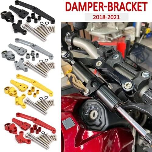NEW For Honda CB650R CB 650 R CB 650R Motorcycle Steering Stabilize Damper Bracket Support Mount Kit 2018 2019 2020 2021
