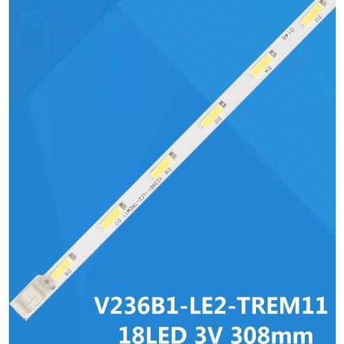 New 18LED 307mm LED backlight strip for 24E510E 24E600E V236B1-LE2-TREM11 V236BJ1-LE2 for Skyworth 24E600E 24E510E