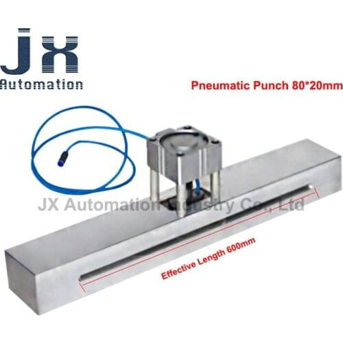 Bag Making Machine Pneumatic Punch 80*20mm Extended Handle Hole Effective Length 600mm