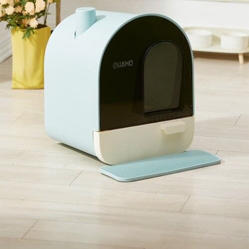 Fully Enclosed Cat Litter Box Modern House Big Enclosure Furniture Cat Litter Box Cute Arenero Gato Cerrado Cat Toilet BD50CB