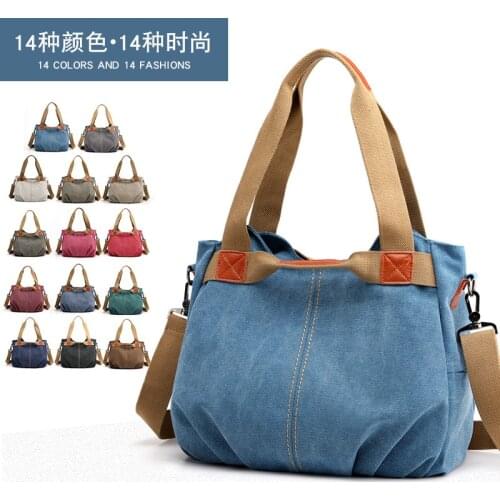 Winter Style Women Canvas Bag Ladies Hand Crossbody Bags For Women High Quality Female Panelled Hobos Shoulder Bag Totes Bolsas