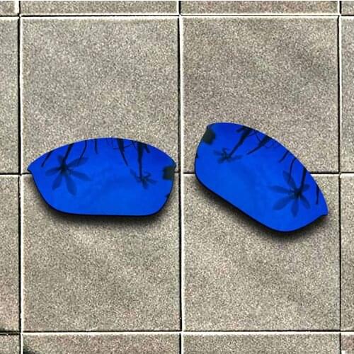 Deep Blue Polarized Sunglasses Replacement Lens for-Oakley Half Jacket 2.0 Frame 100% UV Protection Good Fitness