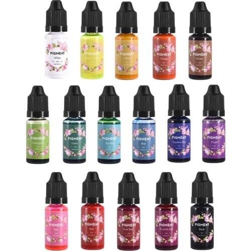 10ML Epoxy Resin Liquid Pigment Colorant Dye UV Resin Epoxy DIY Making Crafts Jewelry Accessories Handmade Soap Dye Pigments