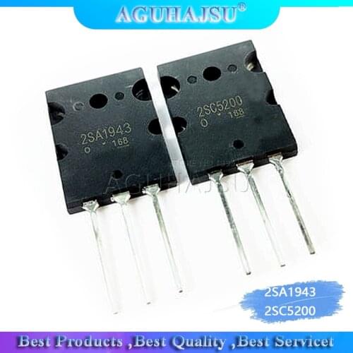 6PCS 2SA1943 TO-3P 2SC5200 TO-3PL=3pair ( 3PCS C5200 + 3PCS A1943 )