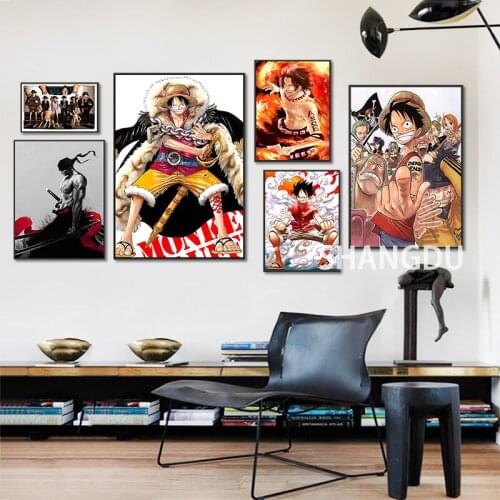 Abstract Prints Poster Japan Anime Poster Canvas Painting Posters Print Cuadros Wall Art Picture for Living Room Home Decoration