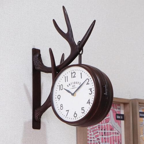 Silent Digital Metal Wall Clock Round Double Sided Modern Wall Clock Creative Fashion Home Relogio De Parede Home Decor DJ60WC