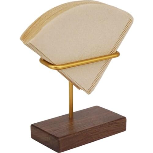 Wooden V60 Filter Paper Rack Filtering Paper Storage Holder Stand Coffee Tools Household Coffee Accessories For Barista