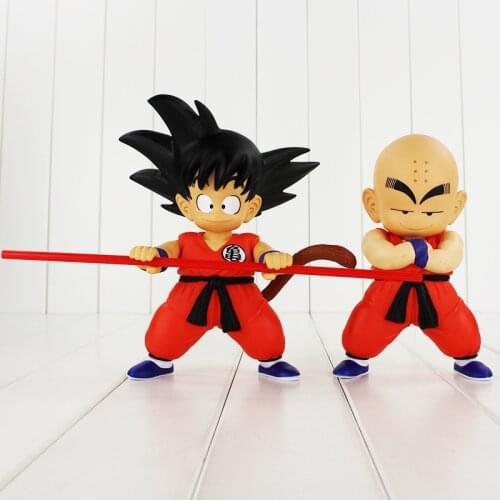 2styles Dragon Ball Goku Kuririn PVC Action Figure Toys Anime Model Doll Children Gift