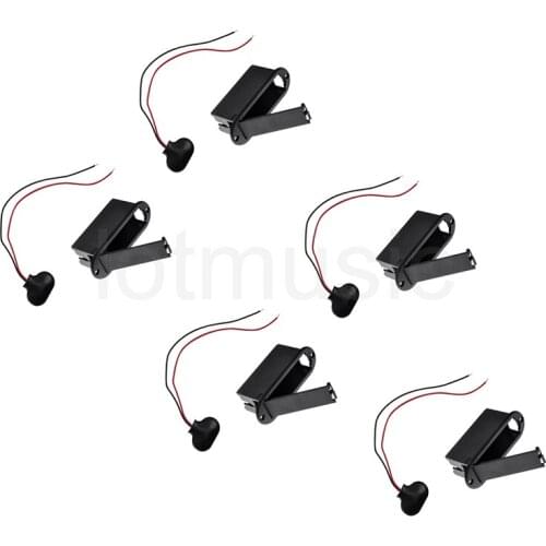 Guitar 9V Battery Box Holder Case For Active Pickup Preamp AMP with Connector 5 Set
