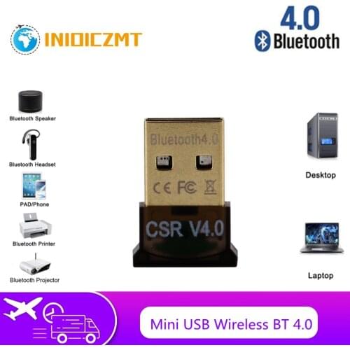 INIOICZMT Mini USB Wireless BT 4.0 Dual Mode Sem Fio Adaptador Dongle Wireless CSR 4.0 USB 2.0/3.0 Para Windows 10 8 XP Win 7