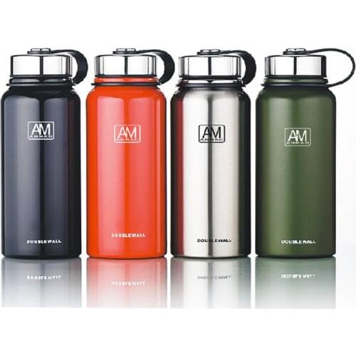 Insulated 1500ml Vacuum Flasks Large Capacity Thermals Cup Portable Rope Thermos Water Bottle With Tea Infuser To Hold Warm&Cold