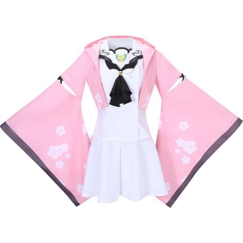 Summer Pockets REFLECTION BLUE Costume Kamiyama Shiki Sailor Skirt Suit Hoodie Kimono Girl Christmas