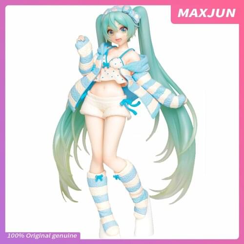 MAXJUN 18cm Taito Vocaloid Anime Miku Figure Sexy cute Pajama Another color PVC Action Figure Collection Model Doll Toy limit