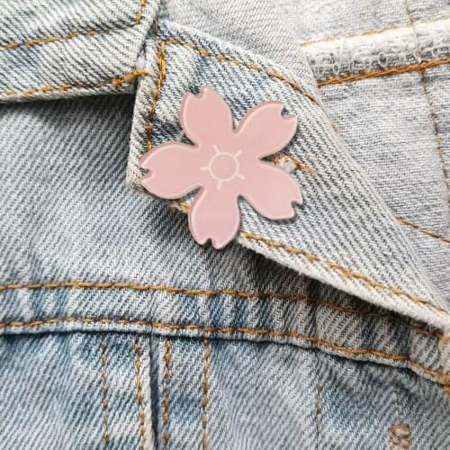 Fashion Womens Brooches Beautiful Pink Flower Pins For Backpacks Clothes Diy Arcylic Accessories Jewelry Gifts Wholesale