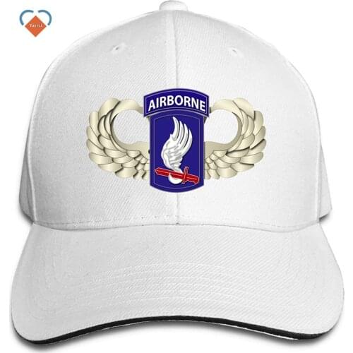 Hat For Men Women 173rd Airborne Brigade Wings Adjustable Baseball Caps Vintage Sandwich Hat
