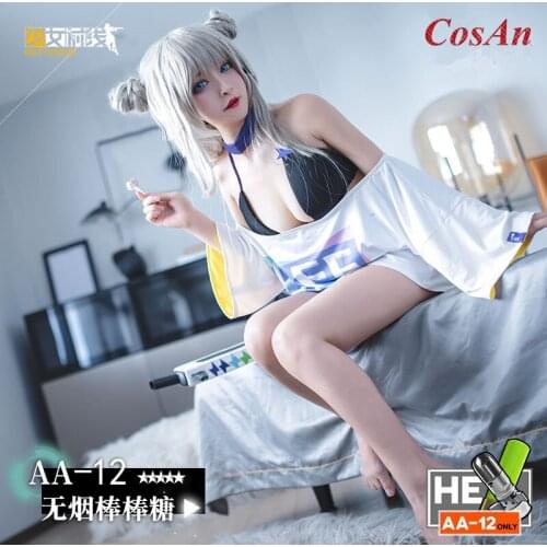 New Arrival Game Girls Frontline AA12 Cosplay Costume Smokeless Lollipops Sexy Casual Clothing Female Party Role Play Suit