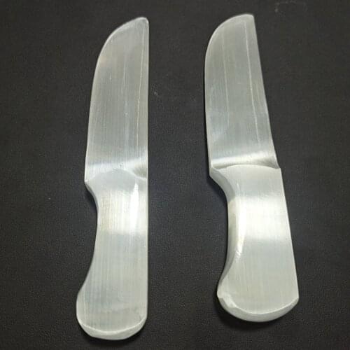 13cm Natural Selenite Knife Healing Crystal Stone Quartz Point For Decoration