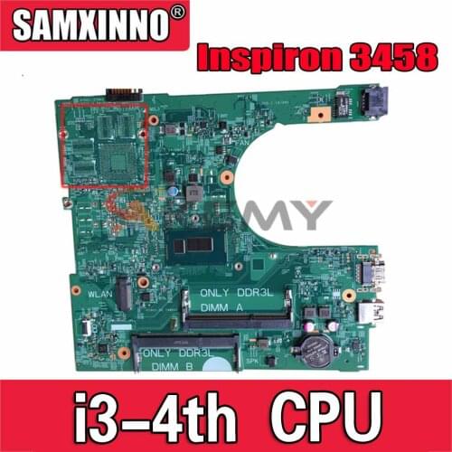 Original Laptop motherboard For DELL Inspiron 3458 3558 Core I3-4005U SR1EK Mainboard CN-0PX1X6 0PX1X6 PX1X6 14216-1