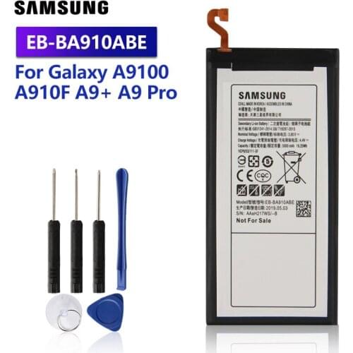 Samsung Original Replacement Battery EB-BA910ABE For Galaxy A9100 A910F A9+ A9 Pro SM-A9100 Authentic Battery 5000mAh