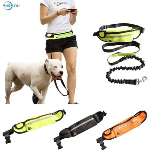 Pet Dog Leash Stretch Harness Belt Goods Harness YHSMTG Choker Retractable Neck Night Reflection Anti-lost Dog Puppy Accessories