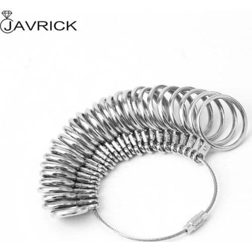 Easy To Use 0-13 Finger Ring Metal Sizer Gauge Measure Jewelry Size Tools New