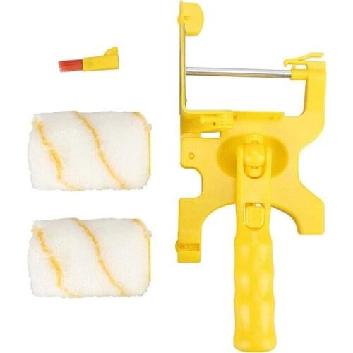 Clean-Cut Paint Edger Roller Brush Professional Edger With 2-Pack Replacement Rollers, 2-Pack Brushes For Home Room Wall Ceiling