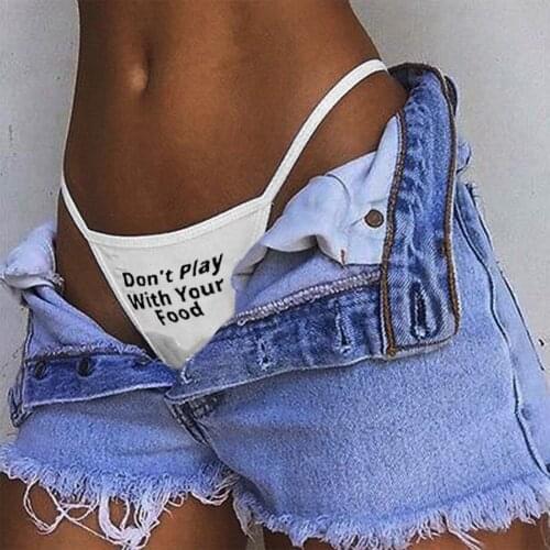 S-2XL sexy lingerie plus size Womens Porno Funny Printing Solid High Waist Physiological Intimate Underwear Exotic mikro bikini