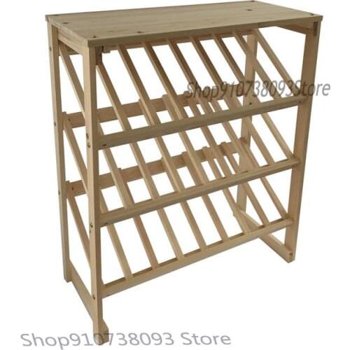Home solid wood wine racks, liquor display racks, beer racks, wine storage racks, new color wooden racks