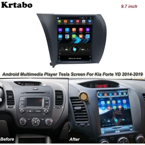 Tesla screen For Kia Forte Cerato 2014-2019 Car Android Multimedia Player 9.7 inch Car Radio stereo Audio GPS Navigation
