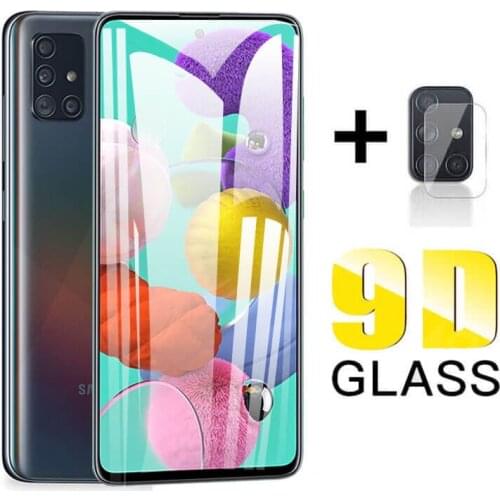 9D Samsun A51 Protective Glass For Samsung Galaxy A51 M21 A50 3D Tempered Glass Samsang A 51 51A A51 Camera Glass Protector Film