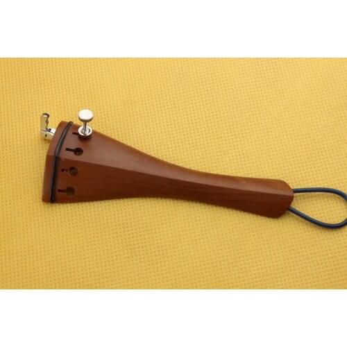 1 piece high quality Jujube wood Viola Tailpiece fixed fine tuner Tail Gut viola parts