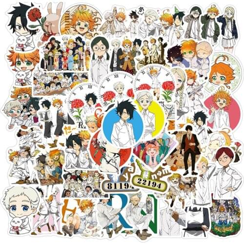 10/30/50PCS The Promised Neverland Anime Stickers Graffiti Motorcycle Travel Luggage Guitar Skateboard Classic Cartoon Sticker