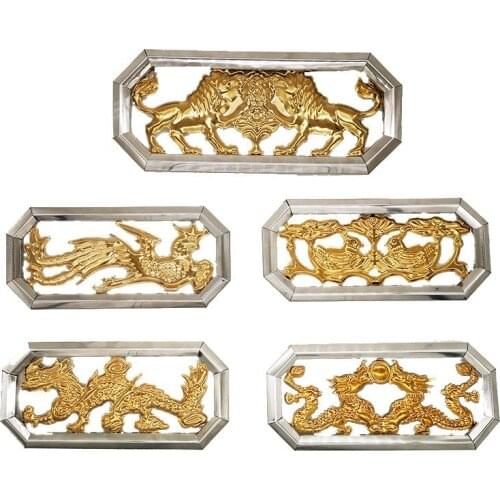 2pcs 10/12cm Stainless steel Doorplate Modern House Address Windows Door frame Decoration Metal carving Hardware Accessories