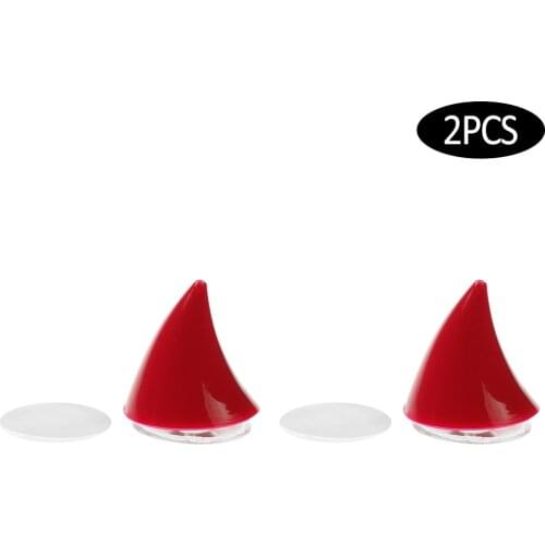 2Pcs Cute Motorcycle Helmet Devil Horns Motorbike Helmet Decoration Horn Headwear Removable Rubber Suction Cups Horn Ornaments